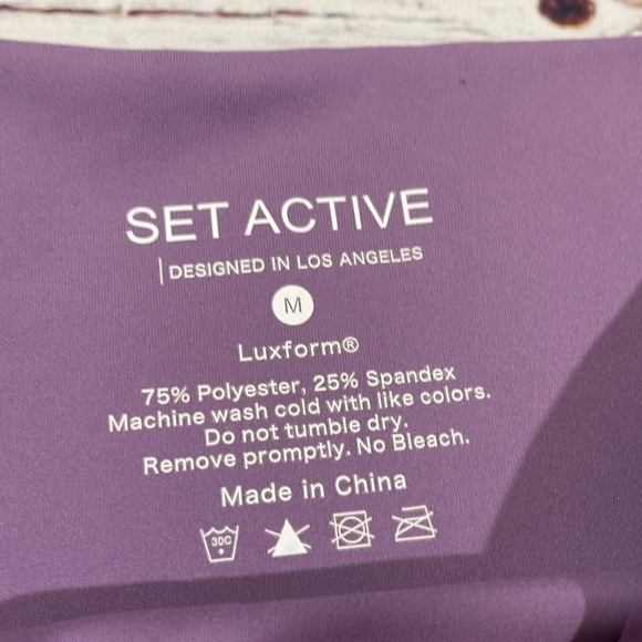 Set Active Cosmo High Rise Luxform Purple Leggings - Picture 3 of 9